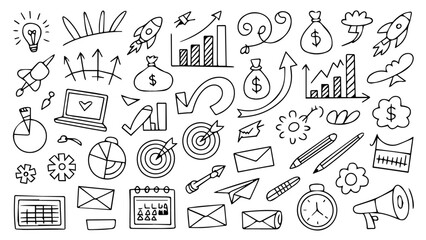 Hand drawn doodle sketch vector icons set for music and school illustration design