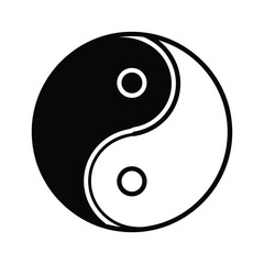 Yin yang symbol, representing balance and harmony