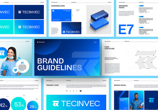 Modern Medical Healthcare Brand Identity Guidelines Presentation Template