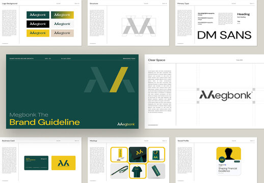 Modern Brand Guidelines Presentation Template for Corporate Identity