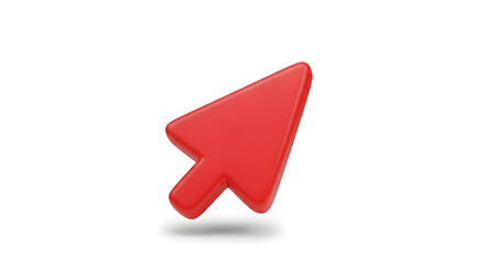 Grab attention with this vibrant red cursor, point your audience in the right direction, a modern touch for your design