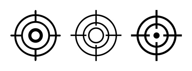Target practice vector graphic for shooting range and archery sports with crosshair design element © PURE VECTOR WORK