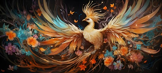 A phoenix , a small creature made of glass that is sitting in the palm of your hand,generative AI