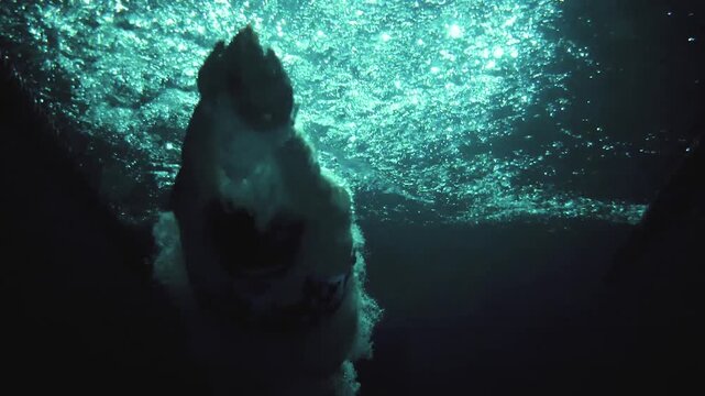 Powerful Start and Water Entry by Professional Female Swimmer