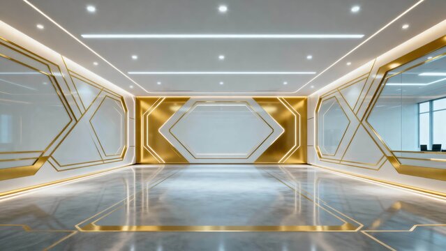 Futuristic Tech Elements: Digital Network and AI Innovation for Corporate Promotion Design