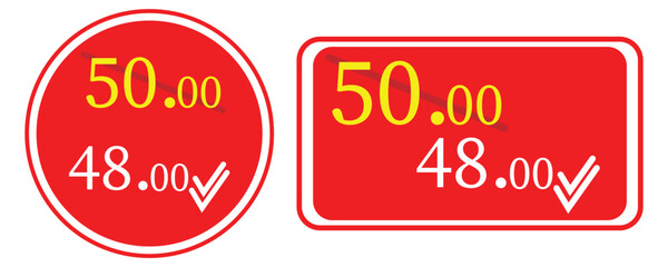 Discount Price Tag & Sale Sticker Vector Set – Special Offer, Clearance, Promo Labels, Modern Shopping & Online Sale Design