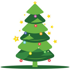 christmas-tree vector. A christmastree. christmas-tree vector star light