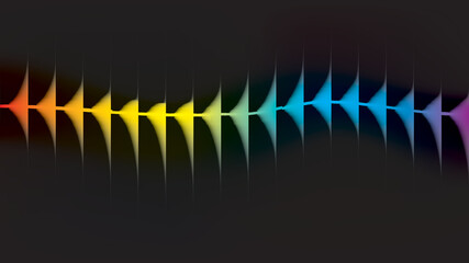 Digital sound wave vector illustration for an electronic music equalizer design backdrop