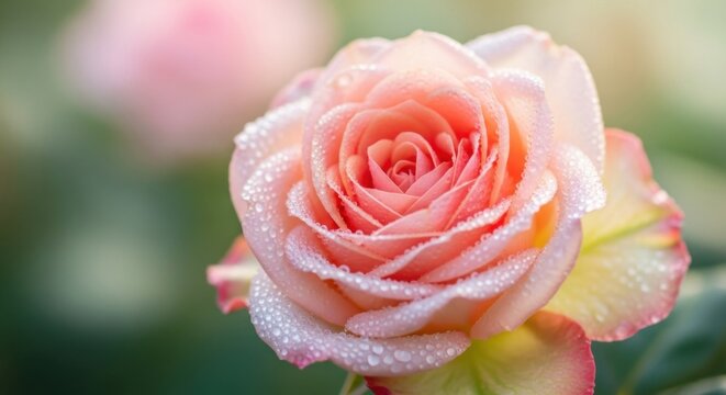 Close-Up of Dew on Red Rose Petal