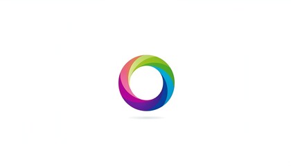 Colorful Circular Logo Design - A Modern and Vibrant Symbol.