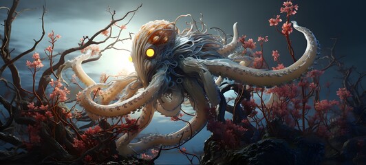 Kraken Dryad Monster Small