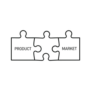Puzzle pieces connecting product and market