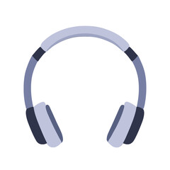 Illustration of light purple headphones with dark purple accents on a white background.