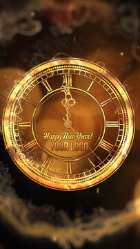 New Year Countdown Vertical Stories Opener for Social Media