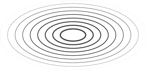 Oval halftone line with blending. Technology design element