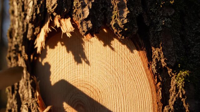 Tree Trunk Cut Surface Wood Texture, Tree Ring, Natural Pattern