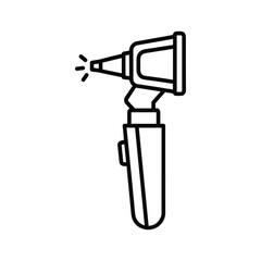 Otoscope with light beam