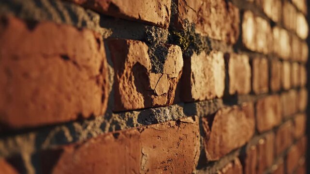 Brick Wall Texture Background, Red Brickwork, Architectural Detail