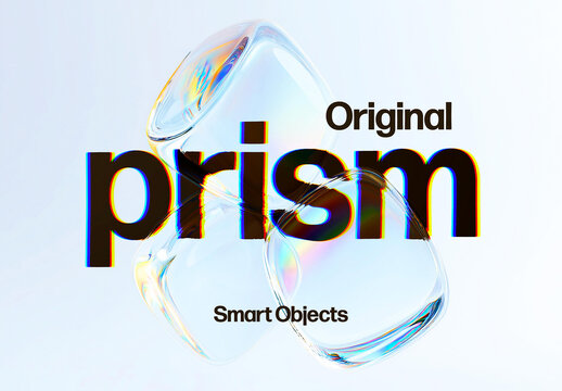 Prism Glass Effect Mockup
