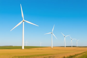 Fototapeta premium wind turbines farm