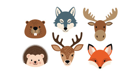Cute woodland animals depicted in a pixelated art style with a charming and whimsical aesthetic.