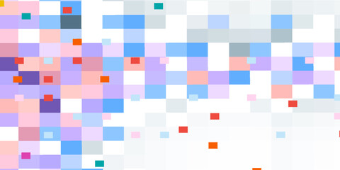 Y2K colorful plaid seamless vector pattern with slightly blurred areas. Decorative plaid seamless texture. Geometric repeating design for fabric, wallpaper, or wrapping paper. eps 10