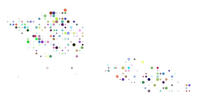 Clean Motion Graphic of Samoa Nation Map Disappear Loop