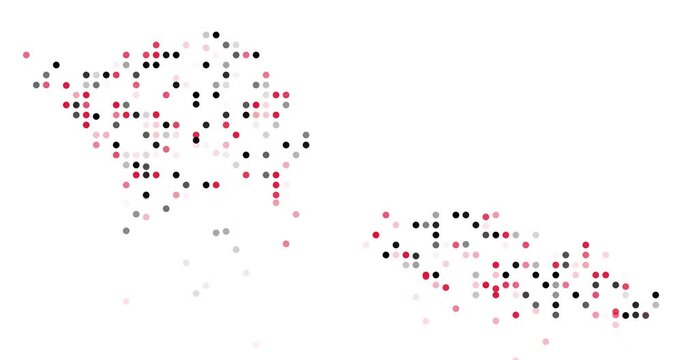 Dynamic Visualization of Samoa Map Made from Falling Orbs