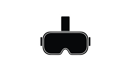 Abstract geometric shapes in a dynamic composition with a bold silhouette effect