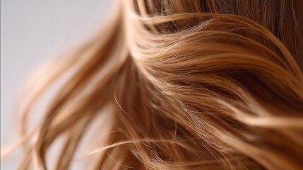 Naklejka premium Beautiful flowing hair captured in soft light during a creative photography session