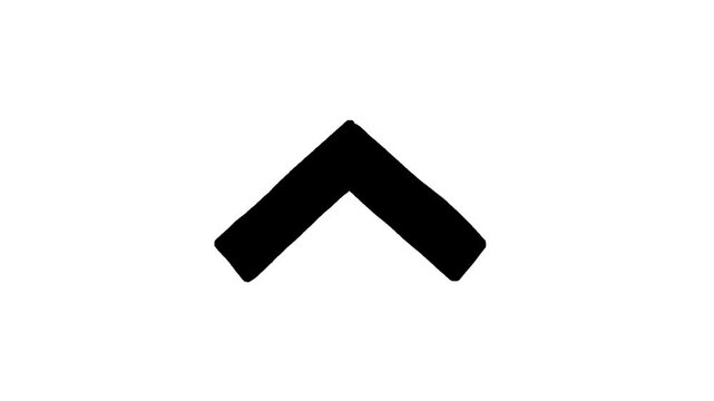 black and white arrow