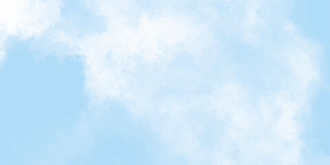 cloudy sky with color and white clouds filling the frame in an artistic watercolor painting style clouds background.