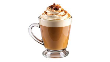 A warm and inviting coffee drink topped with whipped cream and caramel.