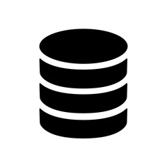A database icon representing structured storage, system organization, and digital management. Suitable for development tools, dashboards, and backend interfaces.
