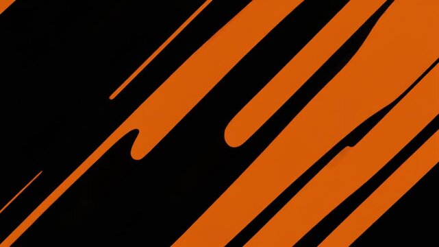 The transition of diagonal wipe graphics animated various orange backgrounds.