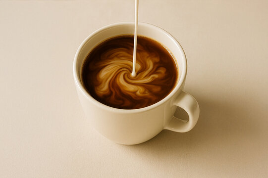 cup of coffee with milk
