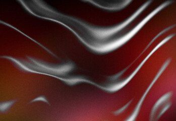 Abstract red and dark background featuring flowing white wave patterns, subtle grain texture, and dynamic motion cues, ideal for modern design, digital art, branding, and creativity