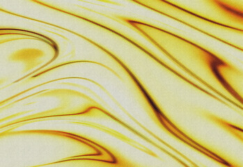 Abstract golden marbled background featuring flowing yellow and beige curves, smooth texture and warm tones ideal for design backdrops, branding visuals, and creative layouts