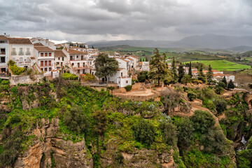 Obraz premium Ronda, Spain. Historic town of Andalusia. Travel and tourism beautiful cities of Spain