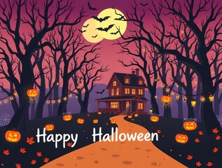 halloween night background