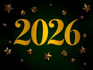  2026 festive, new year, card 