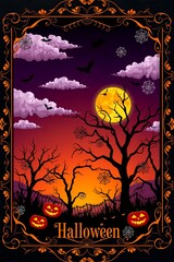 halloween night background