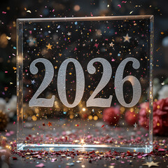  2026 festive, new year, card 