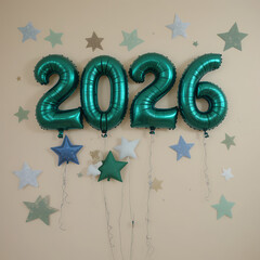  2026 festive, new year, card 