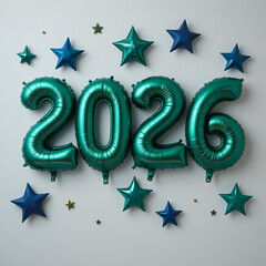  2026 festive, new year, card 