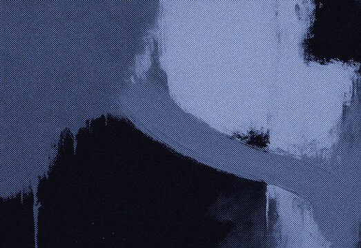 Abstract blue textured background with grainy noise and subtle gradient, resembling watercolor and cosmic fabric, offering a versatile artistic backdrop for design and branding