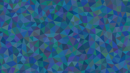 Deep Blue and Teal Abstract Geometric Polygon Mosaic Background pattern triangles