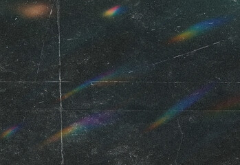 Dreamlike night sky filled with a dense star field and colorful spectral streaks across the dark cosmos, creating a surreal, artistic space background suitable for design projects