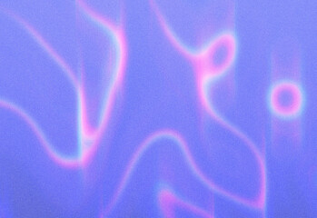 Abstract neon purple and pink flowing lines across a grainy textured background, evoking a dreamy futuristic ambience ideal for technology, science, design, and creative visuals