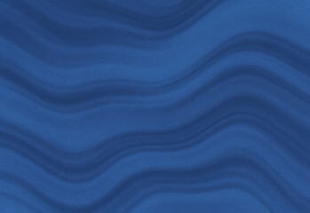 Close-up of rich blue textured fabric featuring flowing wave-like folds and subtle shadows, creating an abstract background suitable for graphic design, marketing materials